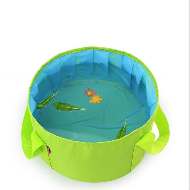 15L Tragbare draussen Reise Faltbare Falten Camping Waschbecken Eimer Schüssel Waschbecken Waschen Camping Wasser Eimer Reise Verwenden Becken