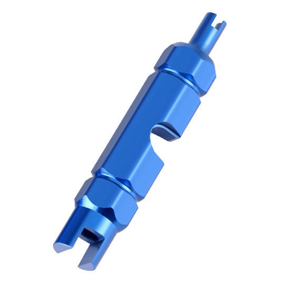 MTB Bicycle Wrench Valve Core Aluminum Alloy Air Tire Nozzle Disassembly Tools Axle Bicycle Bike Repair Tool Fit: Blue