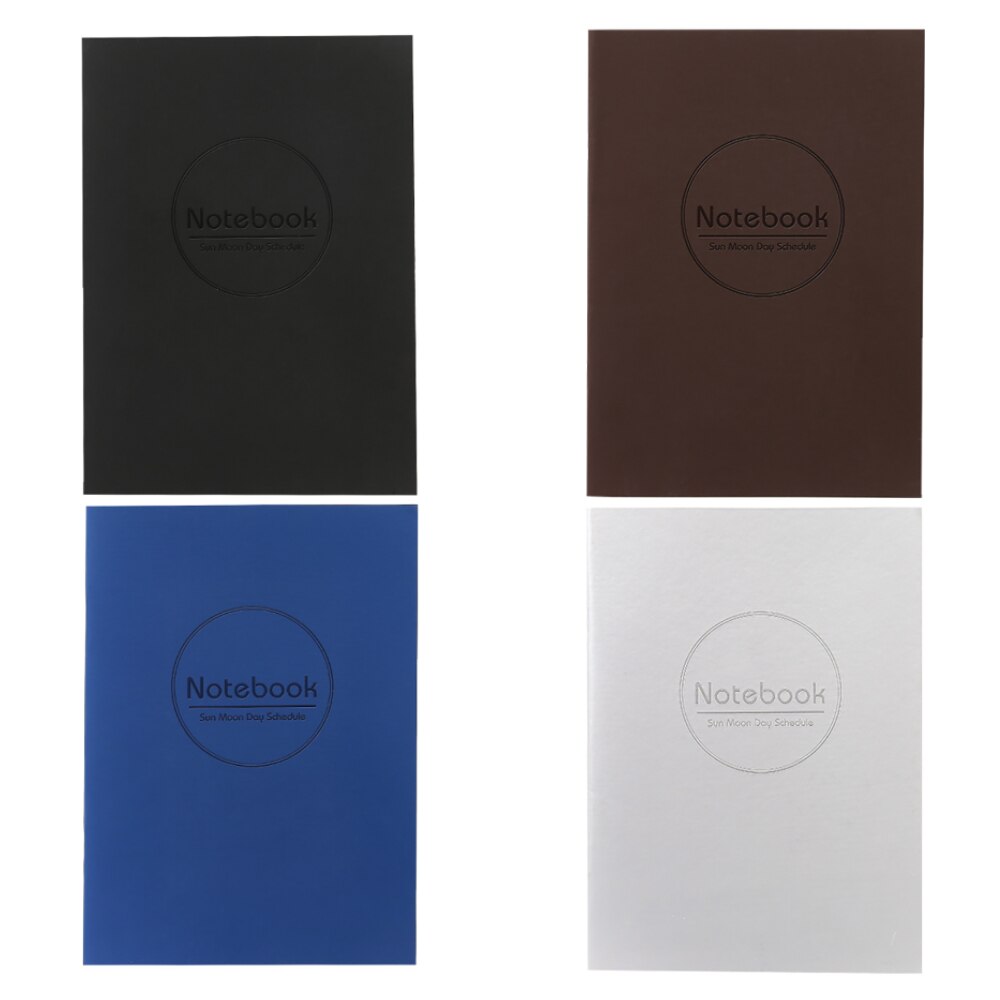 Soft Leather Calendar Meeting Notepad Memo Jotter Classical Notepad Notebook Stationery Student Class Notebook