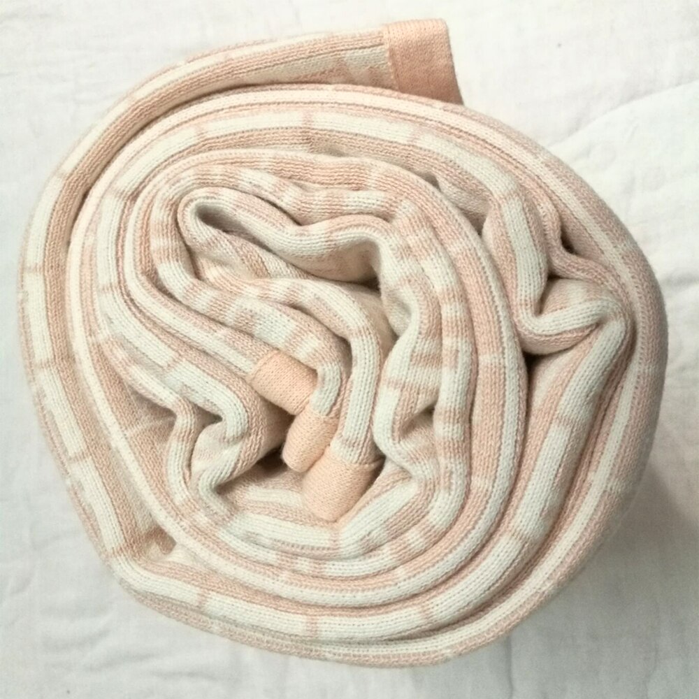 Manta de algodón de punto para niño y niña, manta de estilo de letras para bebé, doble Jacquard, aire acondicionado, nueva de de primavera y otoño