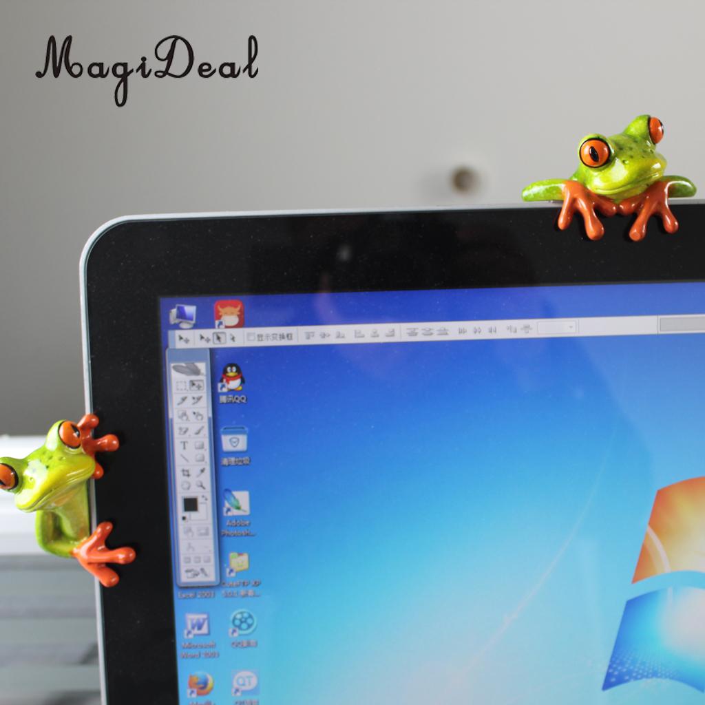 Funny 3D Craft Frog Decoration Miniatures Ornament Figurines, Garden Decor, Bonsai, Shelf, Desk, Car Dashboard, Computer