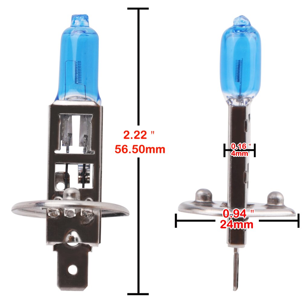 2pcs h1 halogen bulb headlight 6000k fog light bulb h1 12v 55w light bulb 6000k xenon halogen Lamp light bulb