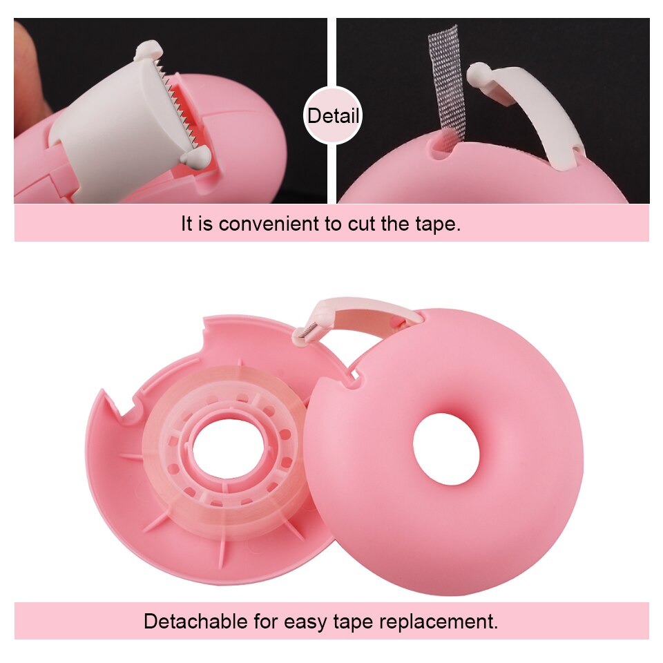 Blue Tape Cutter Dispenser Adhesive Tape Holder Plastic Holder Grafting Eyelash Tape Cutter For Eyelashes Extension Makeup Tools