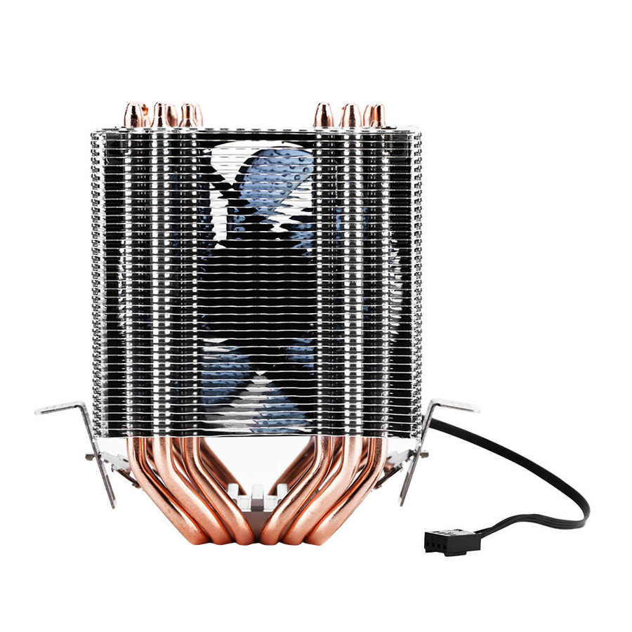 6 Heatpipe CPU Cooler Temperature Control 6 Heatpipe CPU Cooler Quiet 800-2200 Revolutions CPU Cooler Air Cooling Dual-tower
