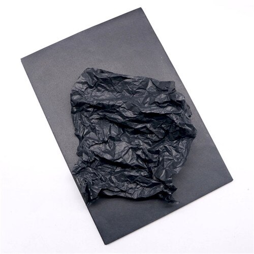 100Sheet/set A4 Translucent Wrapping Papers Tissue Paper Bookmark Fruit Wrapping Papers Floral Packaging Material: 100pcs Black paper