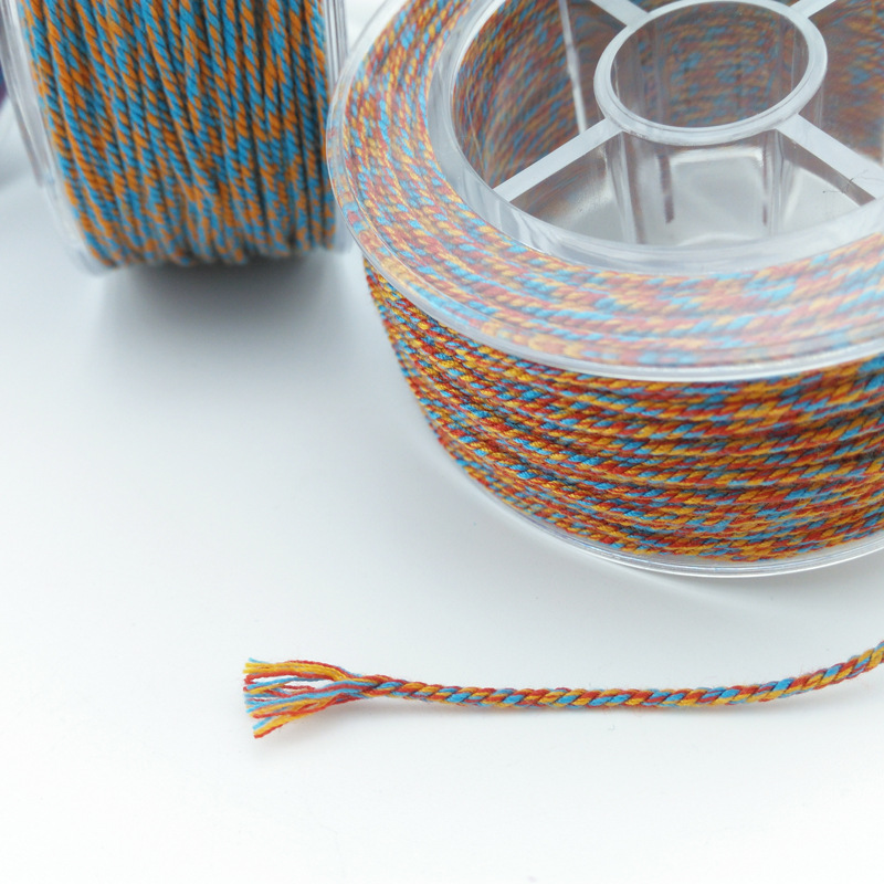 30M bawełniany przewód nylonowy 1.2mm chińnarty węzeł makrama przewód koraliki na nitkach ciąg DIY pleciona bransoletka tworzenia biżuterii DIY frędzle