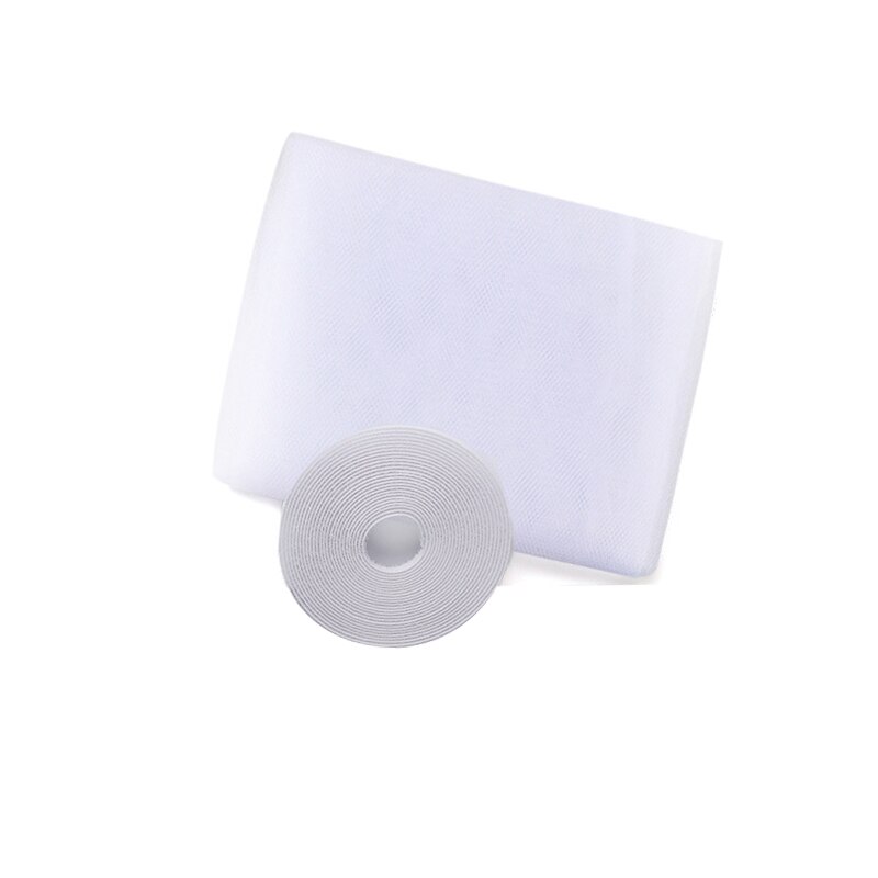 Summer Window Screen Self-Adhesive Anti-Mosquito Invisible Screens DIY Mosquito Net With 5.6m Super Fine Magic Tape Window Mesh