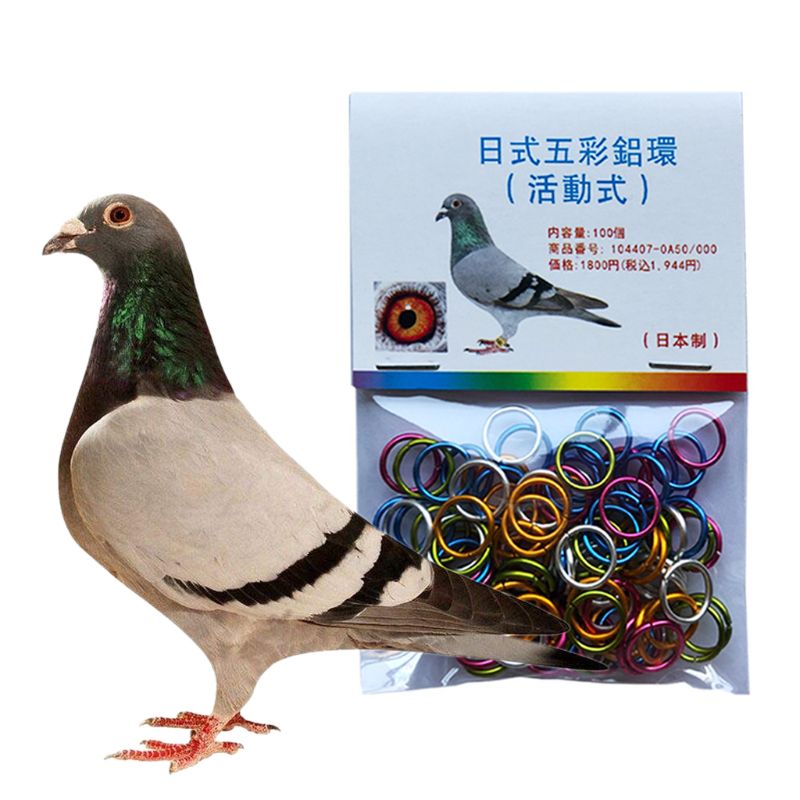 100 Pcs Mix Color Bird Foot Ring Species Identify Dove Bands Training Rings Pet