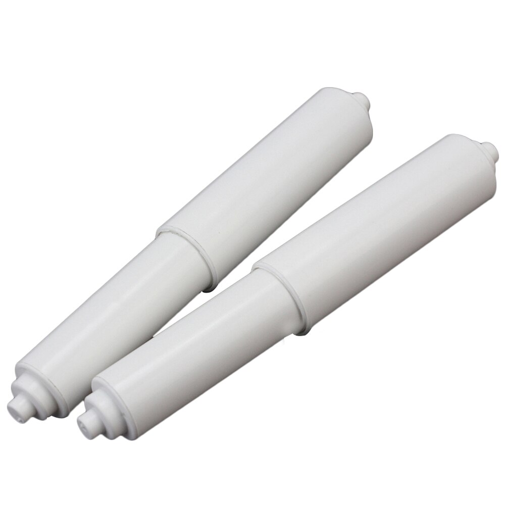 2pcs Adjustable White Plastic Replacement Toilet Paper Roll Holder Roller Stretch Spindle Home Room Barthroom DIY Craft Supplies