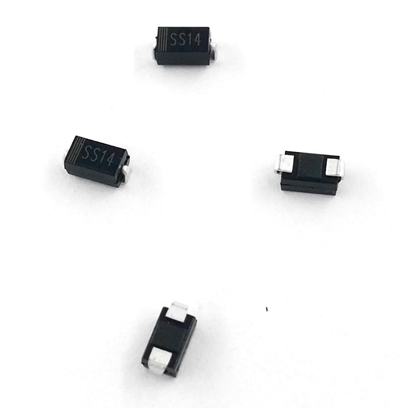 MCIGICM 100pcs ss14 sma 1n5819 smd 1A 40V do-214ac Schottky diode