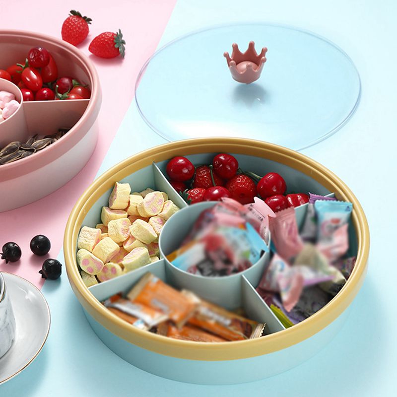 Boîte de fruits secs apéritif service plateau salon compartiment avec couvercle Snack boîte de rangement boîte à bonbons écrou boîte de rangement #5