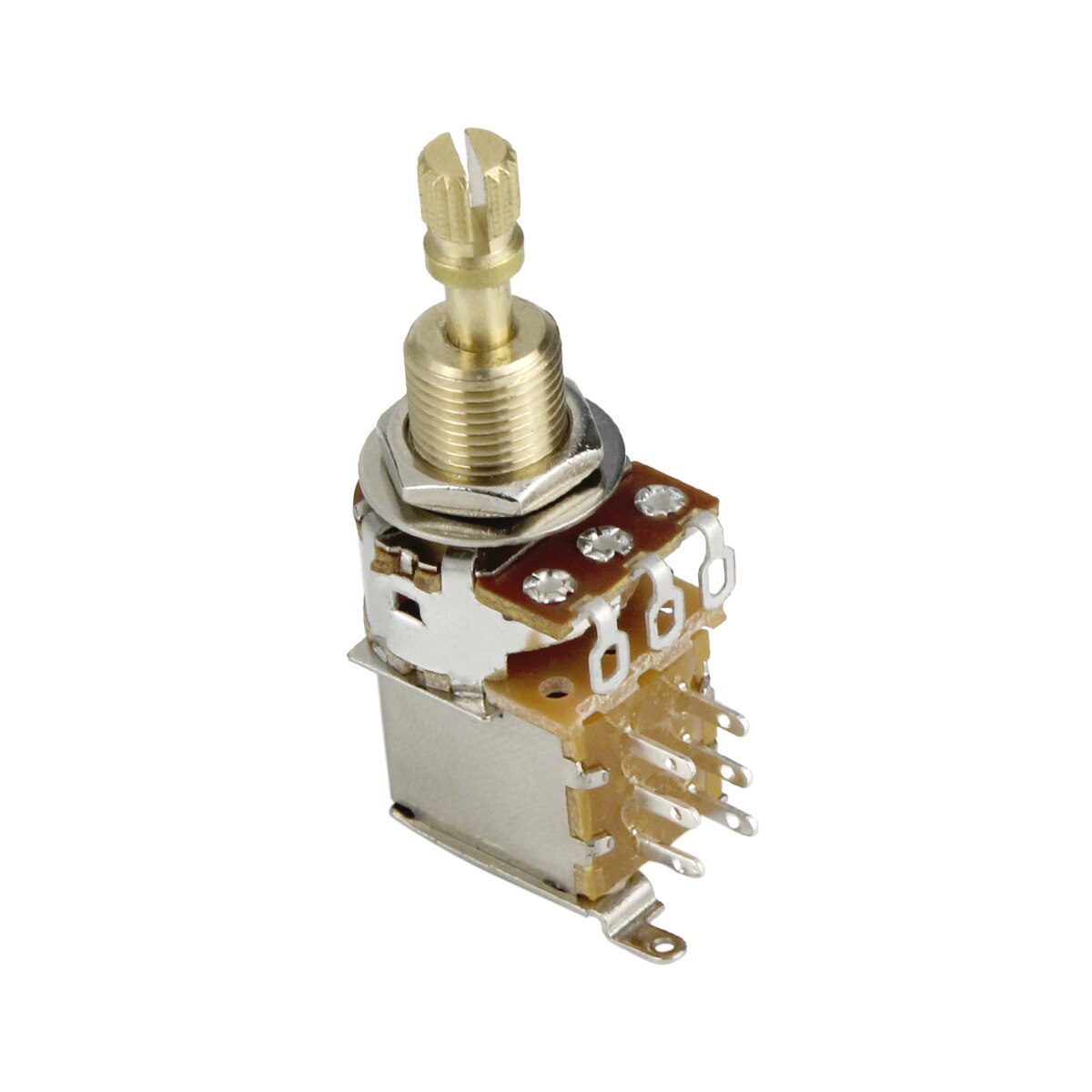 Potenziometro Push-push FLEOR B500K – Albero Lungo, Ottone, Split Shaft, 2 Pezzi - 2
