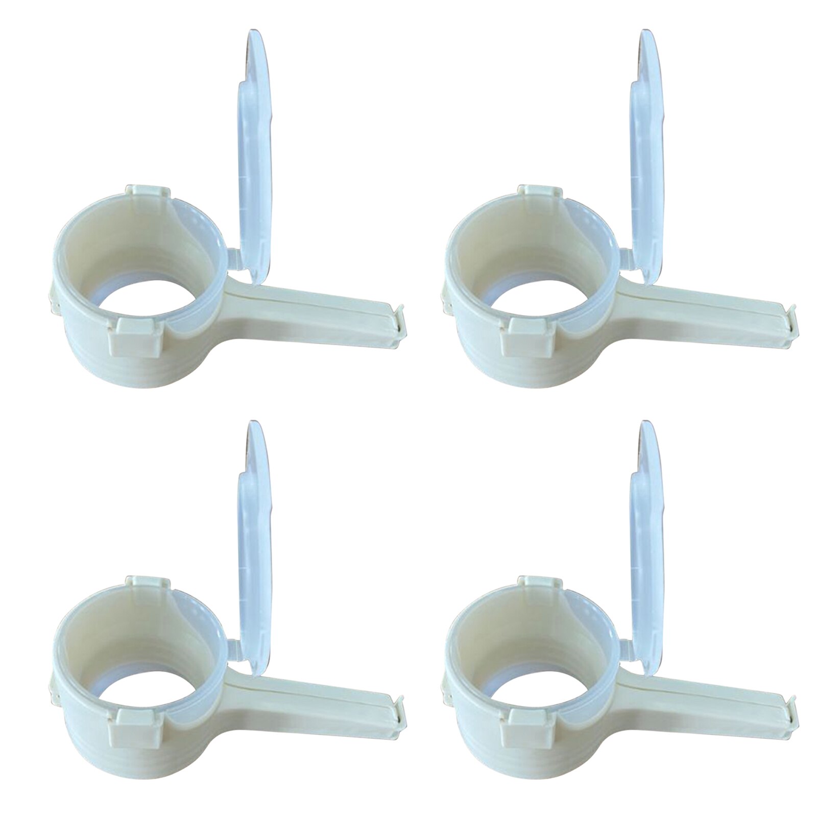 Duurzaam Milieuvriendelijke Seal Giet Voedsel Opbergtas Clip Multifunctionele Voedsel Behoud Afdichting Clip Te Gebruiken: WHITE