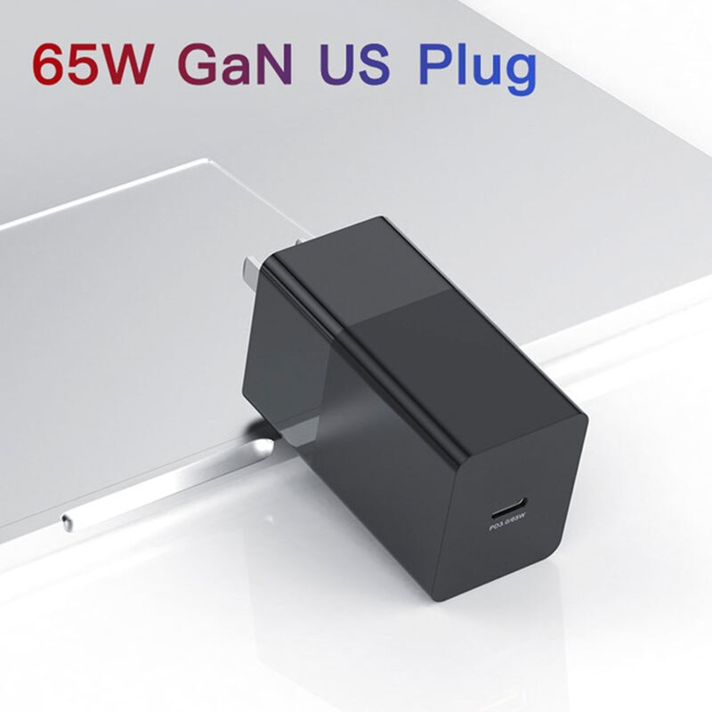 65W Quik Charge 3.0 PD Fast Charging Adapter Universal Type C GaN Charger For iPhone Mobile Phone Samsung Xiaomi US EU UK Plug: Black / US GaN Charger