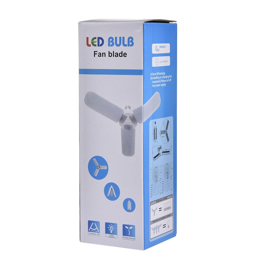 80W 8000lm LED Ceiling Lamp Deformable E27/E26 Lamp Worklight 360 Degrees Angle Adjustable Foldable Fan Blade LED Pendant Light