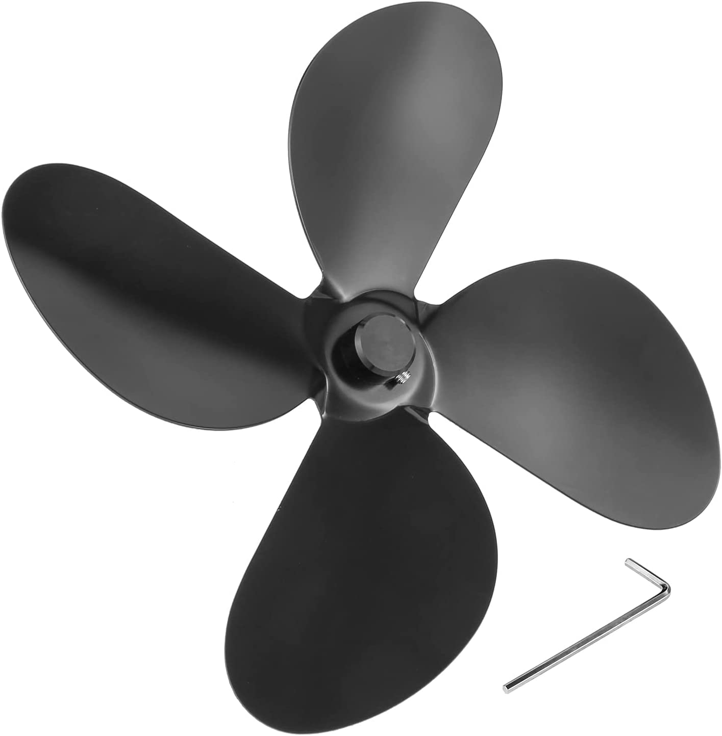 1Pc 4 Blade Stove Fan Replacement Heat Powered Stove Fan Silent Fireplace Stove Fan Wood Stove Fan Accessories