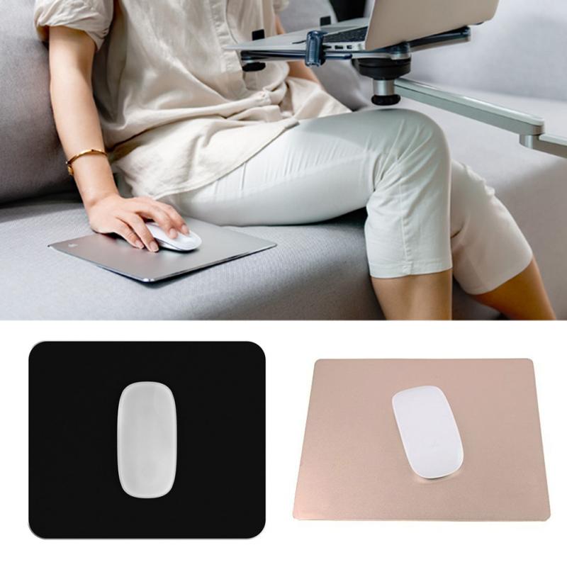 Aluminum alloy Pad with Non-Slip Rubber Bottom Mouse Pad anti slip Mousepad Gaming Mat Mouse with free tablet support