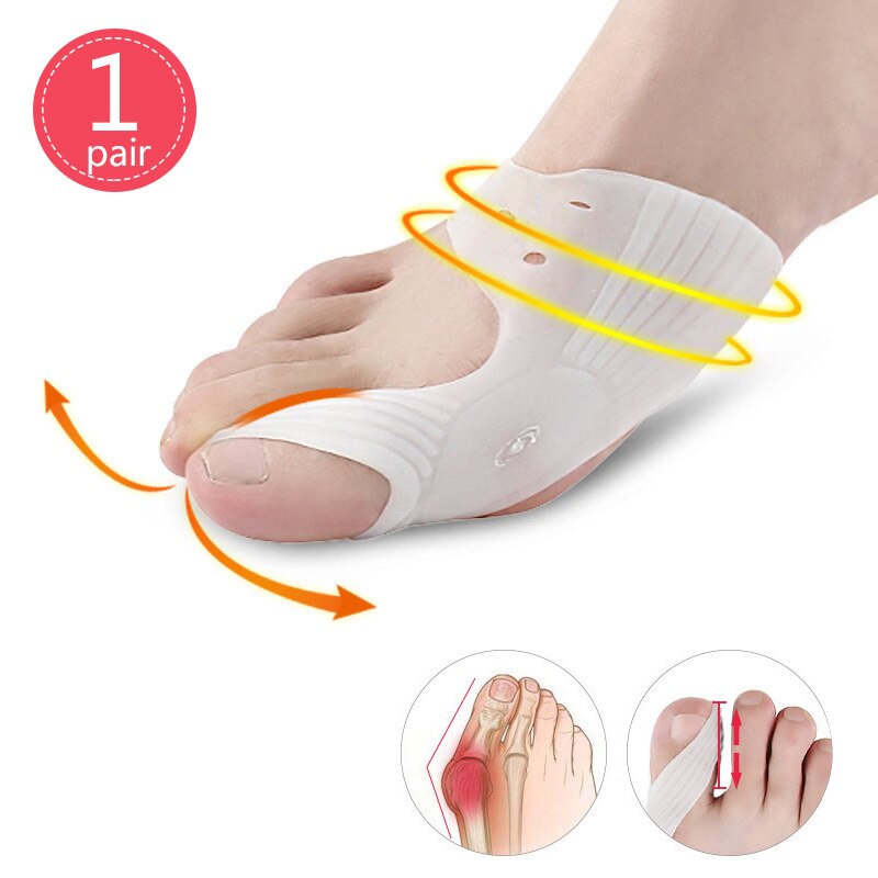 Corrector ortopédico para juanetes, separador de dedos del pie, almohadilla de corrección, herramienta para el cuidado del antepié, 1-4 pares: 1Pair G142 W