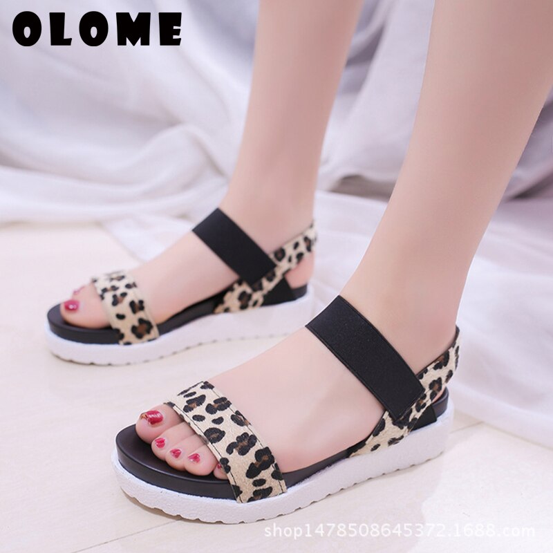 Zomersandalen dames platte schoenen peeptoe sandalen romeinse casual schoenen dames slippers schoenen plateau sandalen