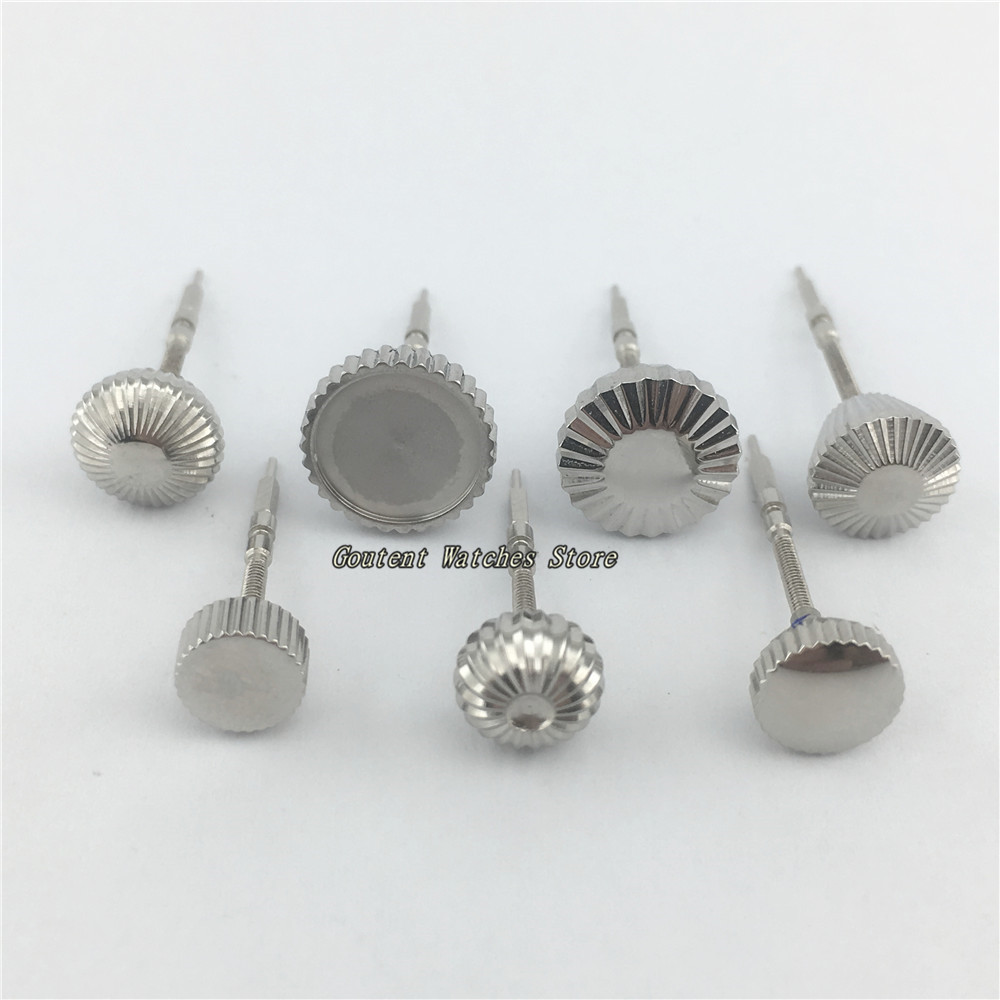 Stainless Steel Watch Crown+Stem Fit ETA 6497 6498 Seagull ST36 Movement Men's Watch