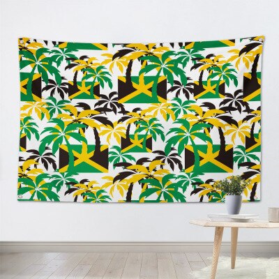 Reggaelöv jamaica rasta lejon hängande flagga banderoll musik rock heminredning väggkonst 4 gromments in corners 3*5ft 144cm*96cm: C / 3 x 5ft (96 x 144cm)