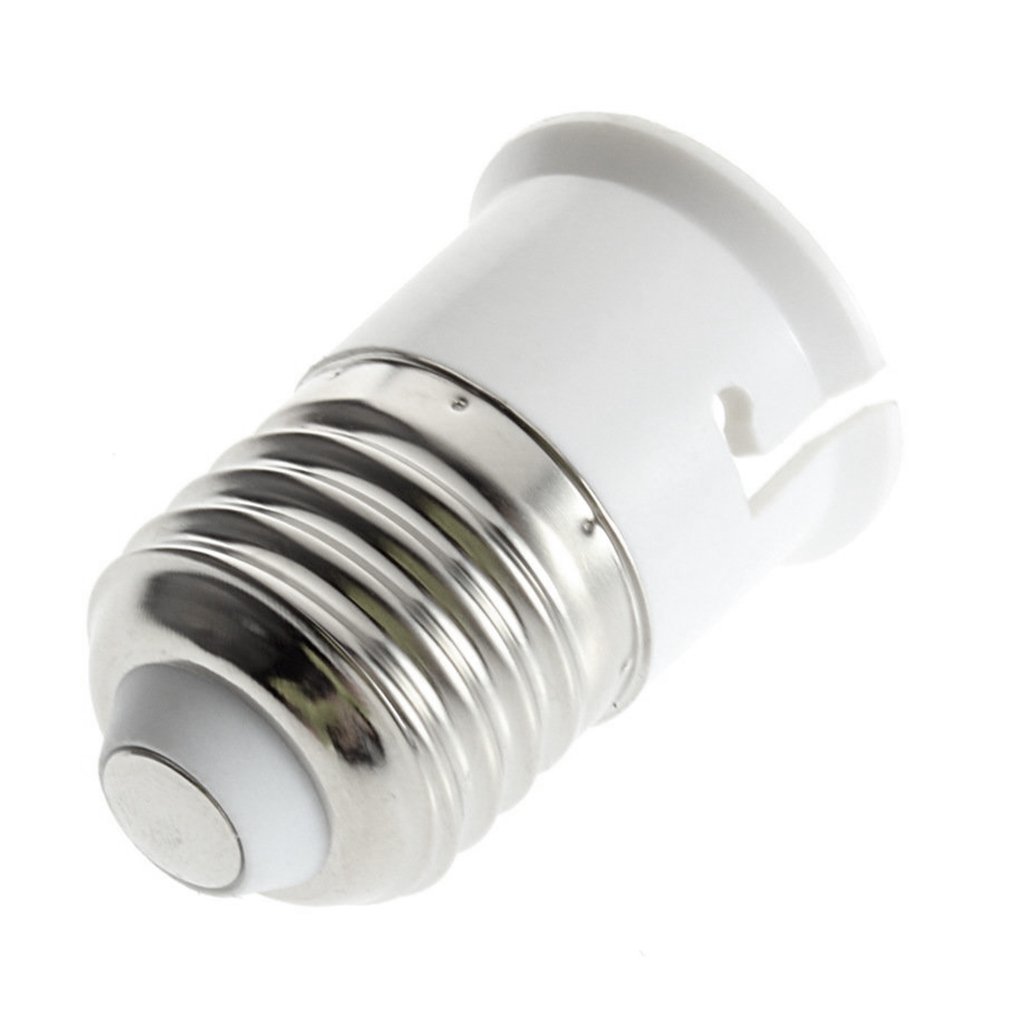 Adaptador de portalámparas E27 a B22 para bombilla, adaptador de iluminación, fácil de instalar