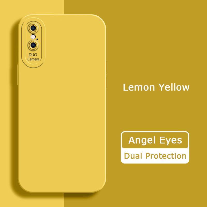 Angel eyes flydende silikone cover til iphone x xr xs max blødt, kameravenligt, stødsikkert telefoncover, iphone xr xs max taske: Lærred / Multi