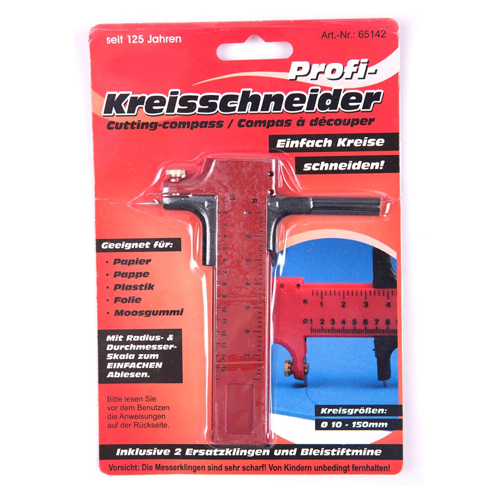 Rotary Compass Circle Cutter Multifunction Paper Cardboard Rubber Vinyl Leather Art Craft Tool DIY Cutting Device