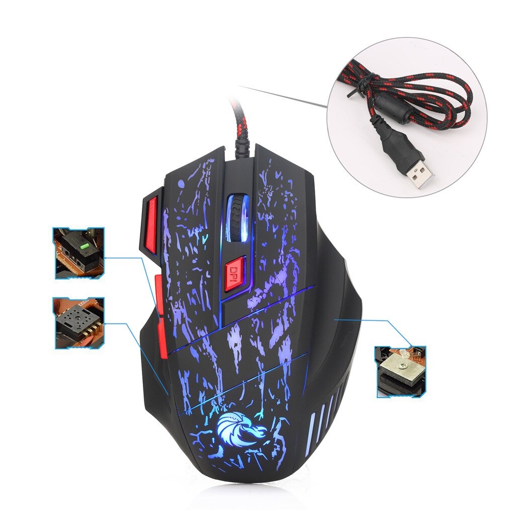 HXSJ V100+H300 Keyboard Mouse Set 35 Keys Mini USB Wired Keyboard+ Mouse Silent Gaming Mouse Set One-handed keyboard
