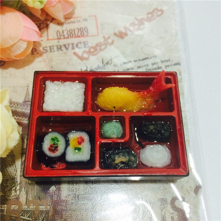 Kunstig sushi kjøleskap magneter japansk mat kjøleskap magnetisk klistremerke hjem dekorasjon reise suvenirer: 3