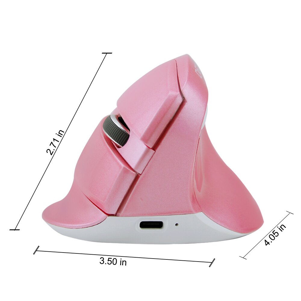 ​Bluetooth Mouse USB Wireless Gaming Mouse Pink Office Ergonomic Vertical Mice LED Optical Computer Mause 2400DPI For PC Gamer