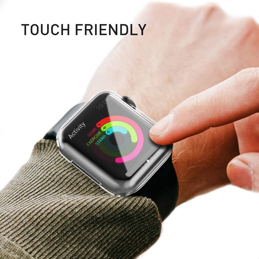 3x Tpu Transparant Cover Voor Apple Horloge Serie Iwatch 1 2 3 38Mm 42Mm Clear Soft Full Screen protector Case