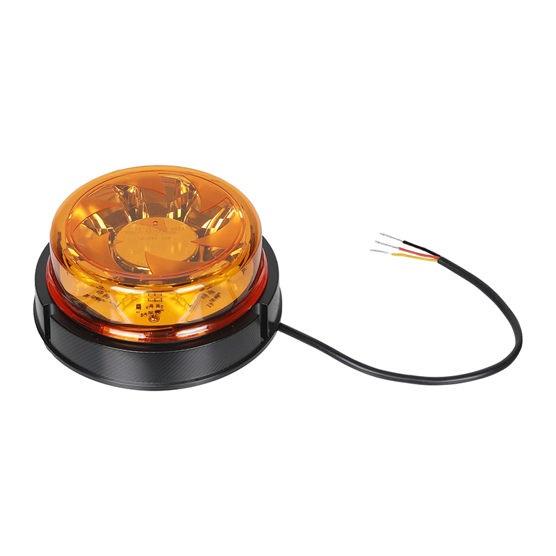 Yuanjoy 12/24 V LED-Blitzleuchte, magnetische Notfall-Sicherheitswarnleuchten für Anhänger, gelbe Verkehrsanzeigeleuchten: Tiefe Blau