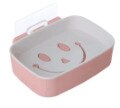 Smiley – boîte à savon Double couche perforée sans coller au mur, égouttoir, accessoires de salle de bains: 3