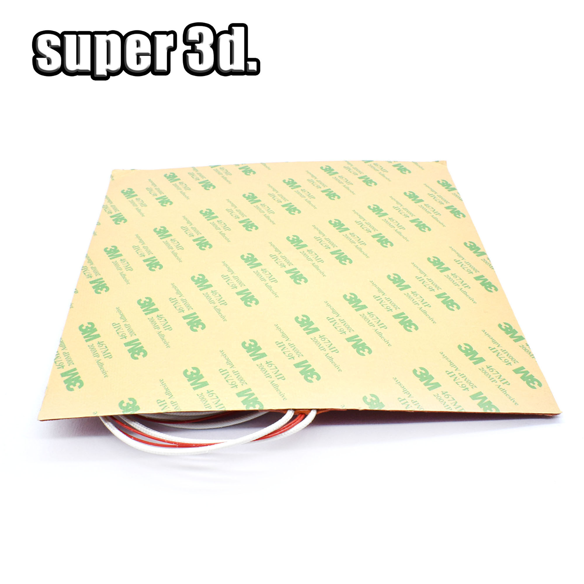 Silicone Heated Bed Heating Pad Waterproof 220/300/310/235/400MM 24V/220V for 3D Printer Ender3 cr10 Parts Bed