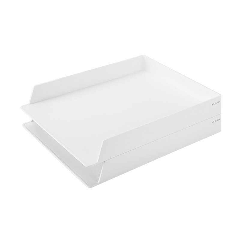 DELI NUSIGN NS021 File Tray Double-deck document container A4-paper drawer large stationery plate officeworks desk arrangement