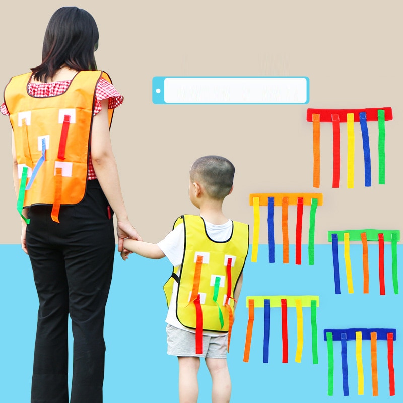 Children's Toys Outdoor Sports Game Vest Kindergarten Grab Tail Children Training Equipment Group Tail Pulling Game