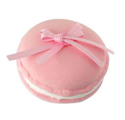 Simulation macaron kage sød pige hjerte dessert rekvisitter sløjfe macaron børneværelse bløde møbler romantisk bryllup decort yuyu: Lyserød