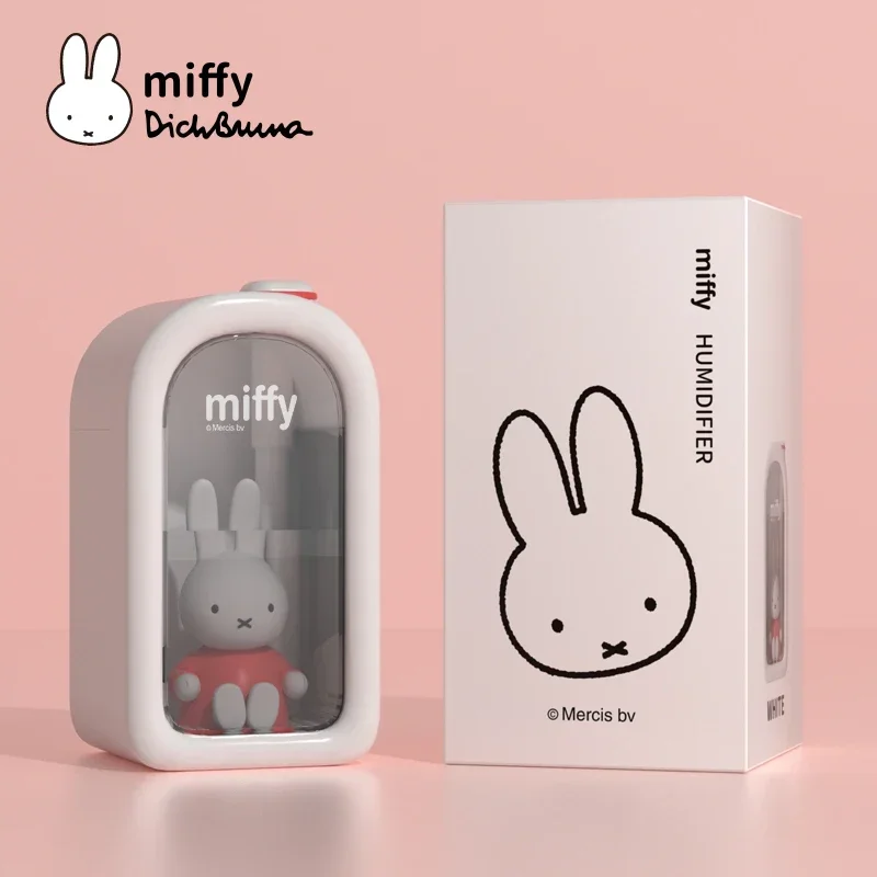 Miffy X MIPOW 380ML Cool Mist Humidifier Cute with Night Light USB Portable Air Humidifier Bedroom Home: WHITE
