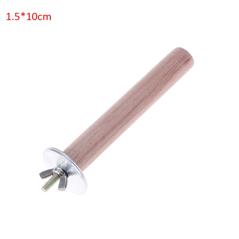 Wooden Parrot Stand Stick Perch for BirdsToy Bird Cage Accessories 1Pc: 1.5x10cm