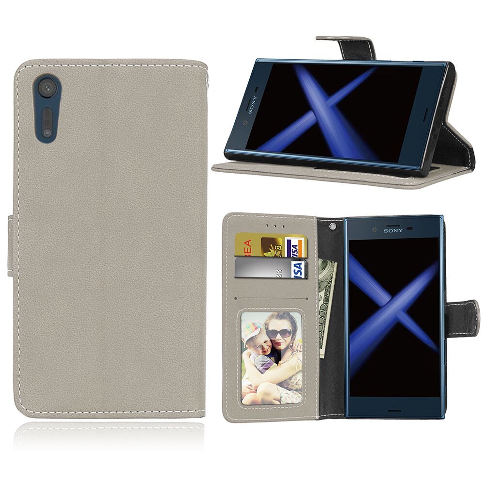 Fundas abatibles de cuero para Sony XZ, Fundas para Sony Xperia XZ F8331 Dual F8332, funda billetera con soporte para sony xz X Z