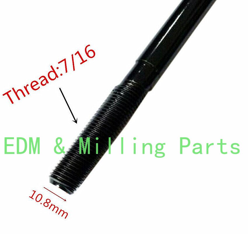 CNC R8 Draw Bar For Milling Machine Part Bridgeport Overall Drawbar 7/16 Thread Mill Part