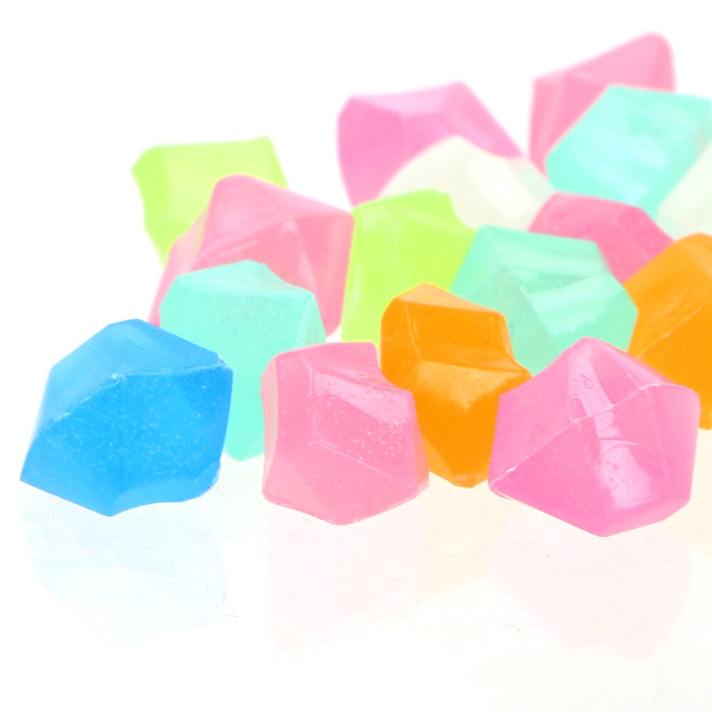Künstliche Kopfstein Kies Leucht Steine über 14mm 200-300 stücke 180 gr/paket glühend Kiesel Garten Dekoration