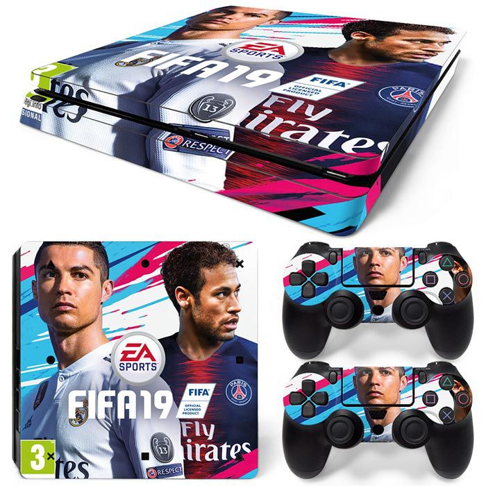 Ps4 slanke spillkonsoller selvklebende papir fargerike klistremerker hud klistremerke kule klistremerker fifa 19: Tn  ps4 slank 5884