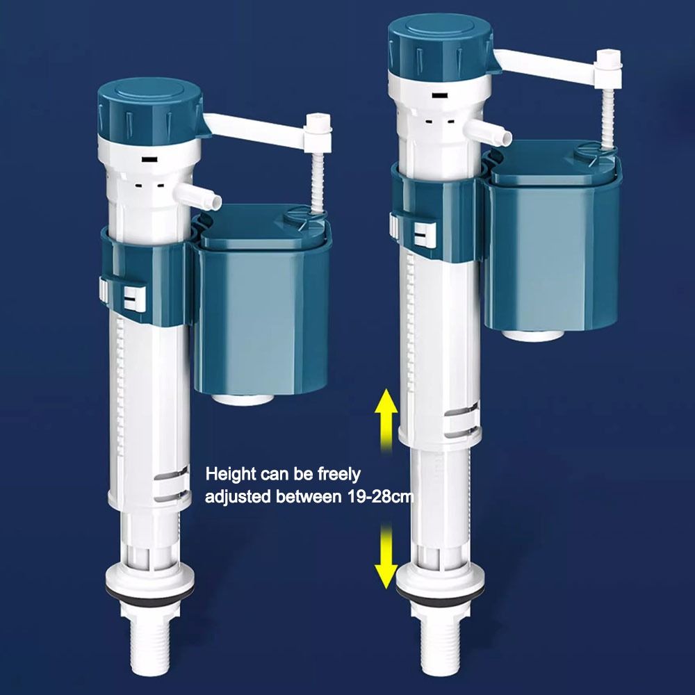 Verstelbare vulklep voor toiletreservoir stille dubbele spoeling toilet vlotterklep vervanging bodemsifon waterreservoir inlaatklep