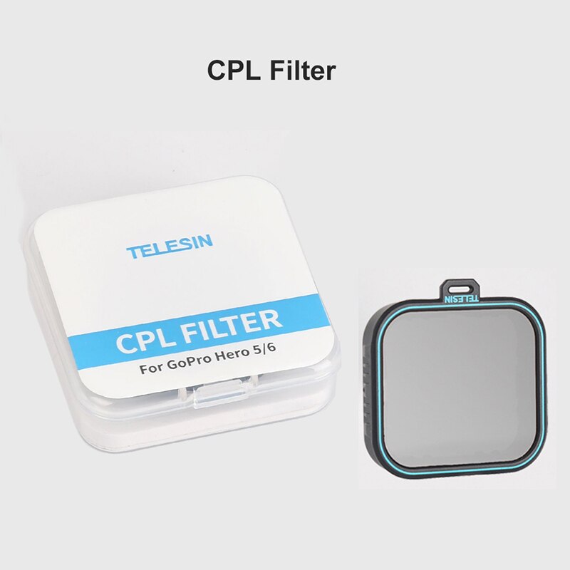 TELESIN CPL ND 4 8 16 Filter set For Gopro hero 7 6 5 Hero7 hero6 hero5 filtre kit filtro polarizing filter for go pro camera: CPL