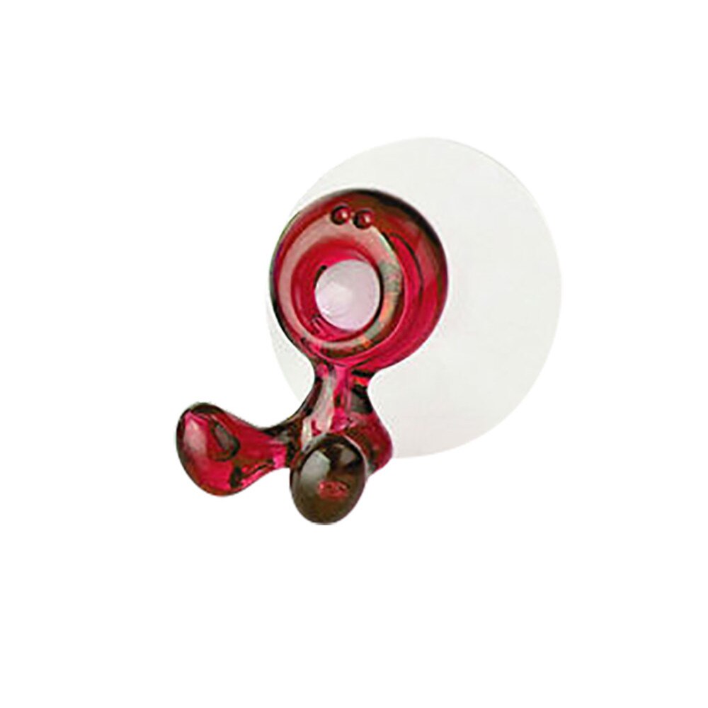 Support mural puissant pour brosse à dents, salle de bain, support à ventouse: Rouge