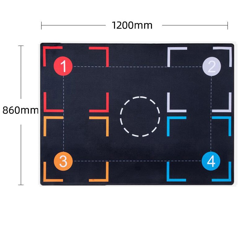 Basketball Training Mat Non-Slip Basketball Grip Power Foot Work Dribbling Ball Control Training System Mat Equipme: type5 120x86cm