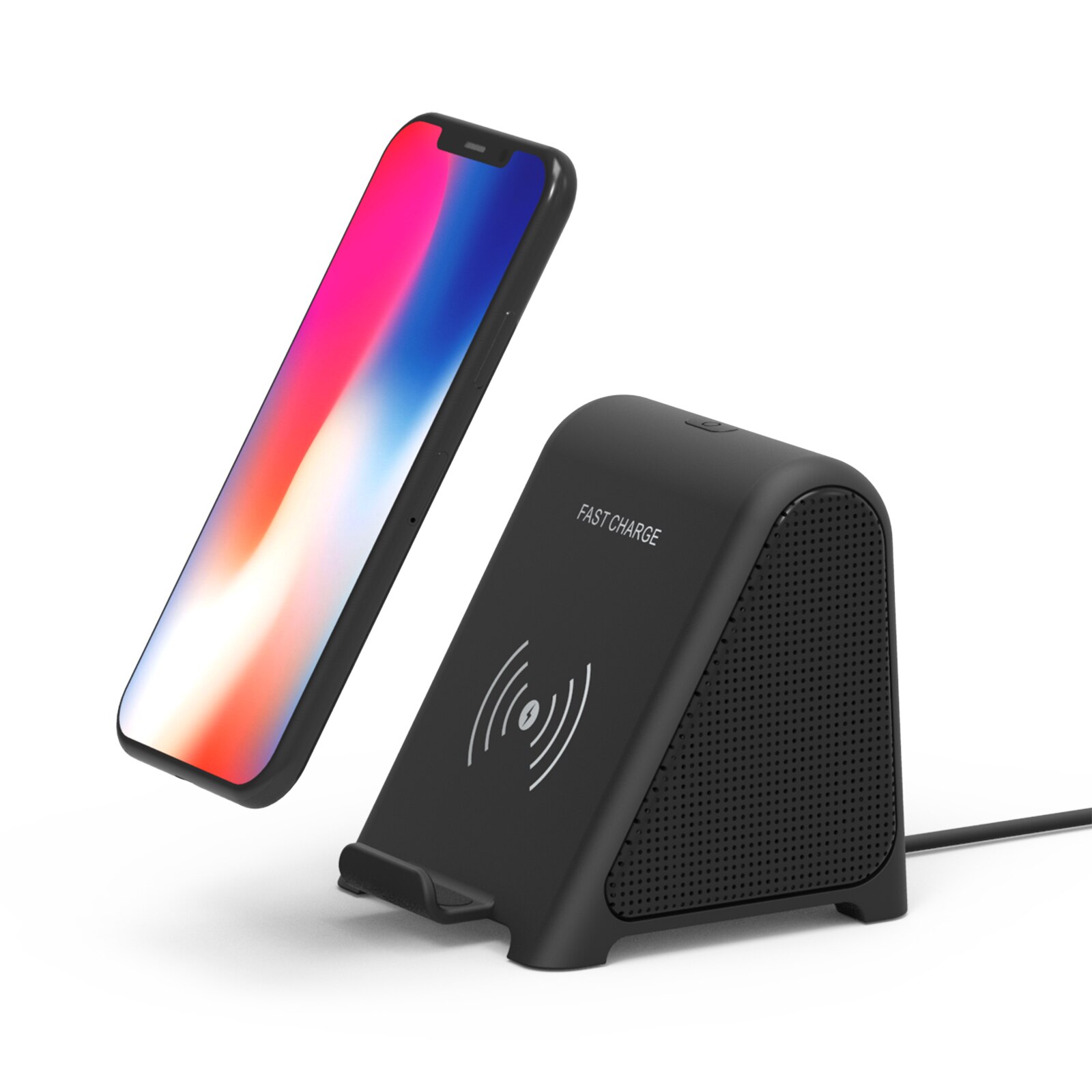 Wireless Charging Speaker Portable Bluetooth Speaker Small Speaker Desktop Stand Stereo Mini Subwoofer