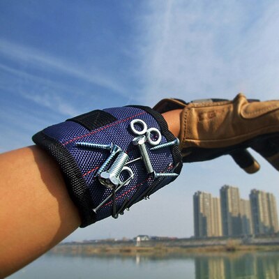 Polsband handwikkels gereedschapstas verstelbare elektricien pols schroeven spijkers boorhouder riem armband voor thuisreparatie